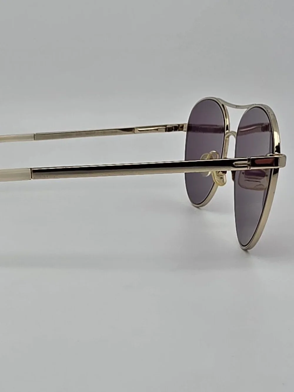 Ted Baker TBW063 Gold Frame Rose Gold Mirror Flat Lens Aviator Sunglasses 56mm